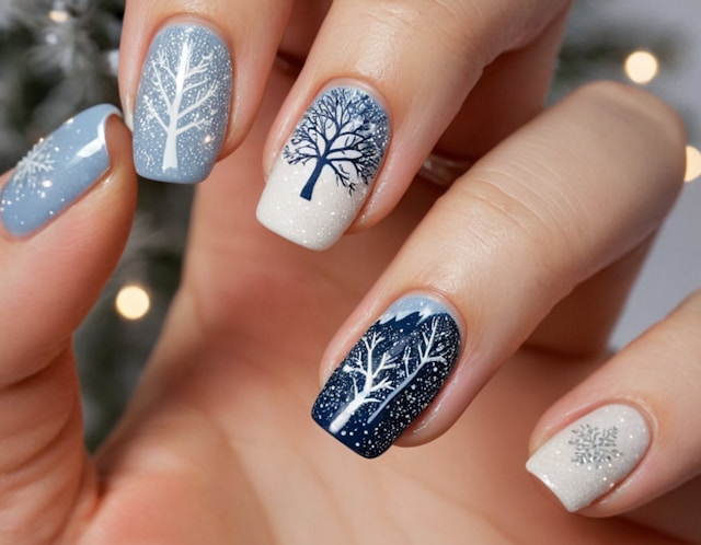 nail art géométrique