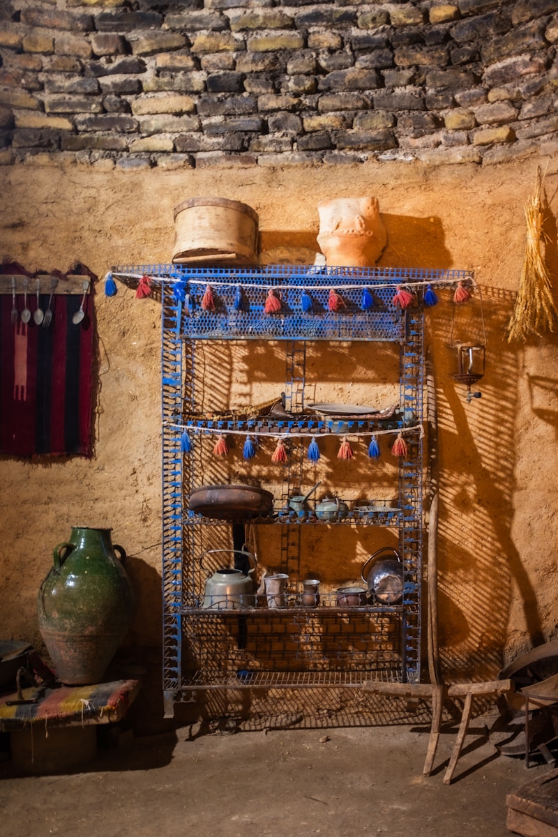 étagère métal cuisine