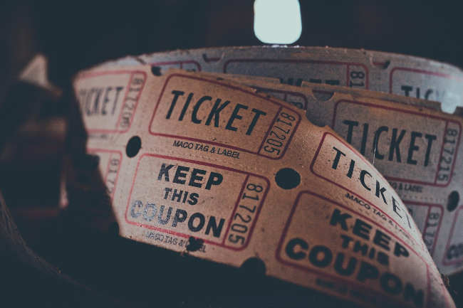 ticket pour spectacle